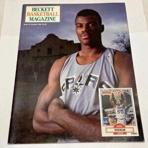 Vintage Beckett Basketball Magazine Issue #5 Nov/Dec 1990 David Robinson Cover
